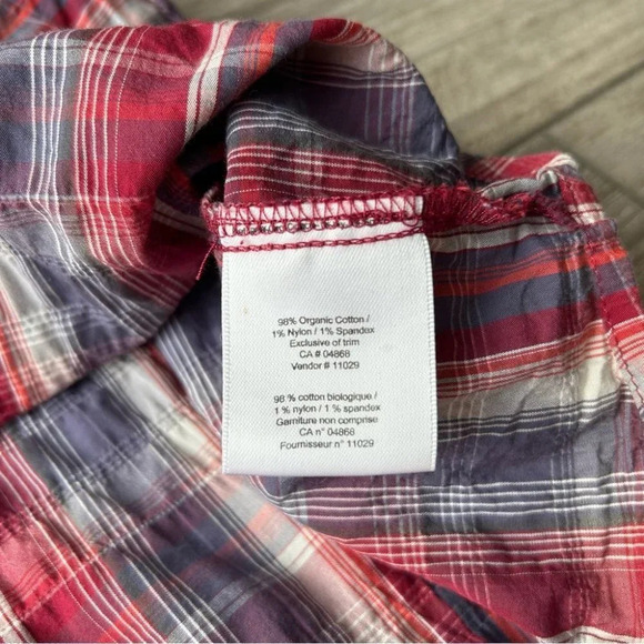 MEC Short  Sleeve Snap Button Plaid Western Shirt - Picture 11 of 15